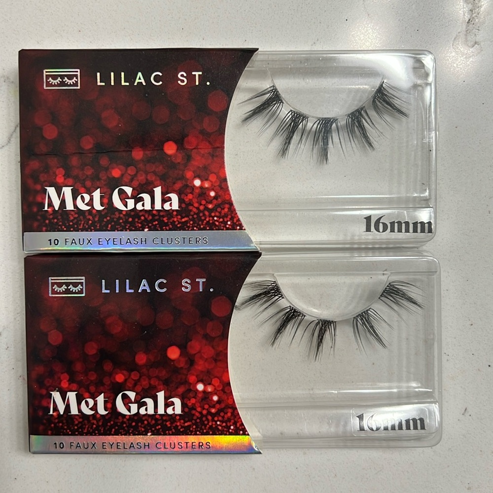 Lilac St., Met Gala lashes unopened 16 mm